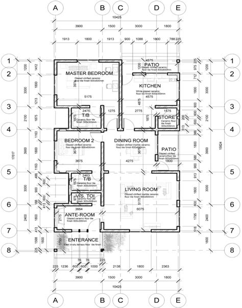 Building plan for 3 bedroom flat - Builders Villa