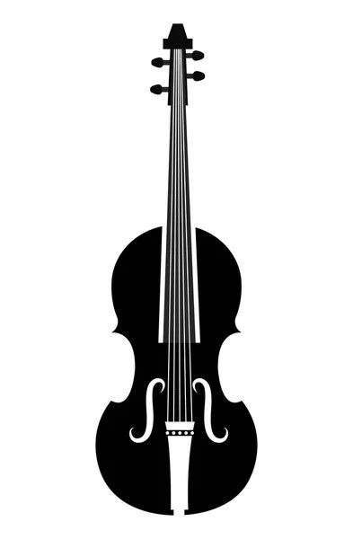 Violin vector silhouette — Stock Vector © YurikswO #17463723