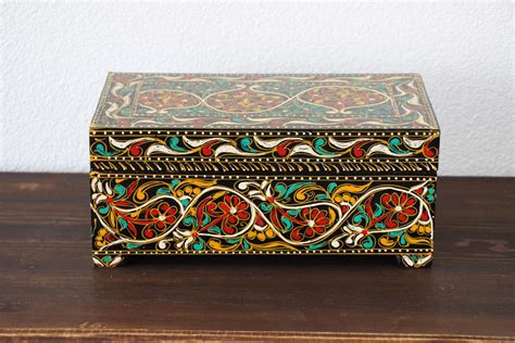 Hand Painted Wooden Trinket Boxes - Nirvana