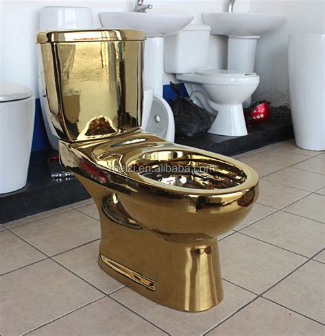 Ceramic Two Piece Gold Color Toilet - Buy Color Toilet,Gold Color ...