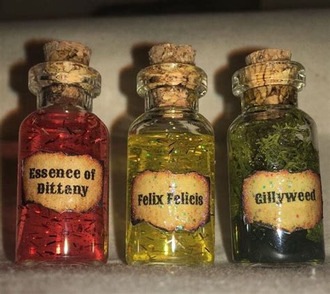 3 TINY POTION BOTTLES FOR HARRY POTTER FANS Felix Felicis, + Stocking Stuffers | eBay | Harry ...