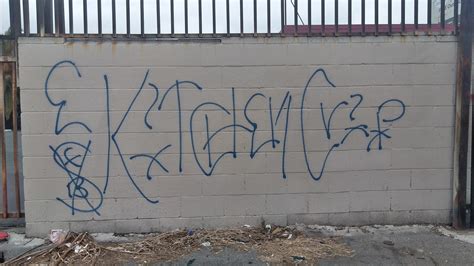 crip gangs graffiti: Kitchen crip gang ( KCG )