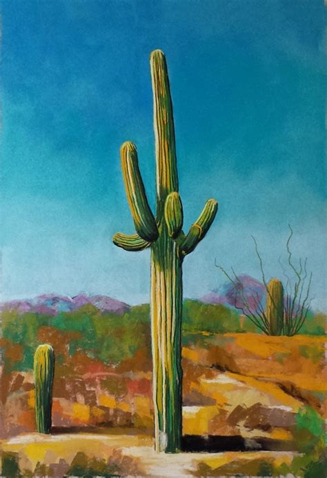 Desert Cactus Painting at PaintingValley.com | Explore collection of Desert Cactus Painting