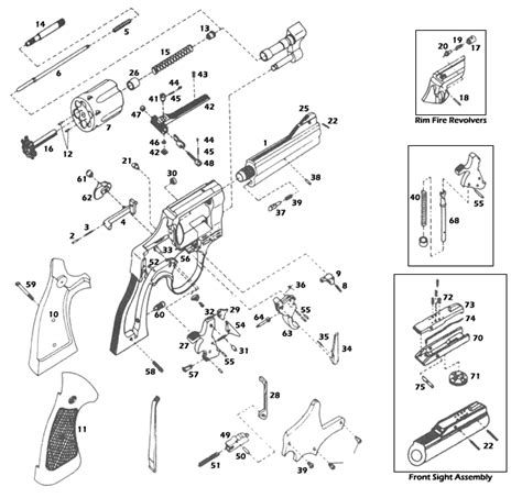 Smith & Wesson® N-Frame 29-3 Schematic - Brownells UK