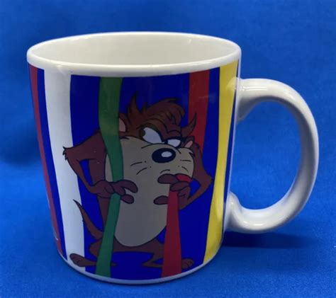 1995 WARNER BROS. Looney Tunes Sakura Coffee Mug Taz Bugs Tweety ...