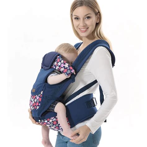 Ergonomic Baby Carrier Backpack Breathable Kids Kangaroo Hip Seat Toddler Sling Carrier for ...