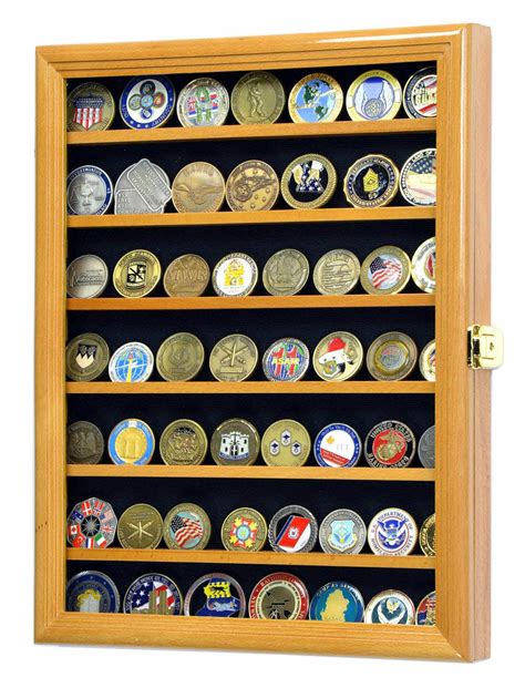 56 Military Challenge Coin Coins Display Case Cabinet Holder - Etsy ...