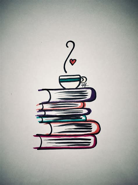 Books, drawings, sketches, drawing, sketch, tea, aesthetic | Drawings ...