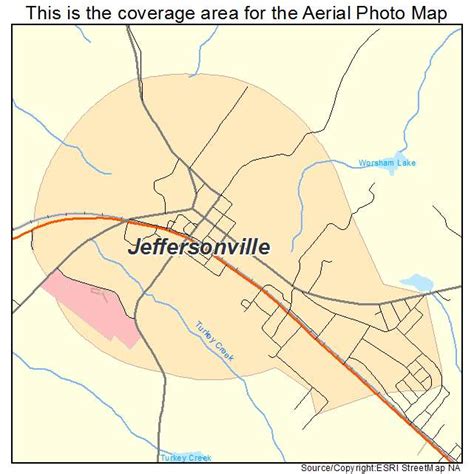 Aerial Photography Map of Jeffersonville, GA Georgia