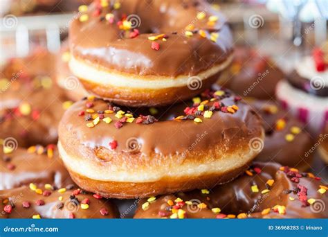 Caramel Donuts stock image. Image of closeup, baked, unhealthy - 36968283