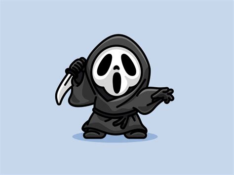 Ghostface | Horror cartoon, Horror movie art, Horror movie icons