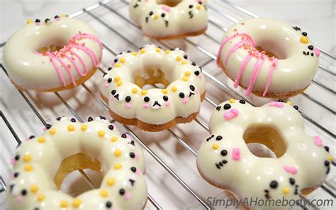 Baked Mochi Donuts - Rilakkuma & Hello Kitty - Simply A Homebody