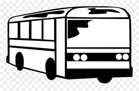 black and white bus clip art - Clip Art Library