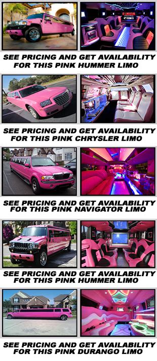 Pink Limo New York New York Pink Hummer Limo Service in New York