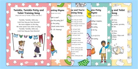 Potty and Toilet Training Songs and Rhymes Resource Pack