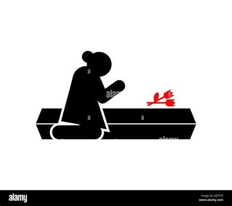 Woman coffin Stock Vector Images - Alamy