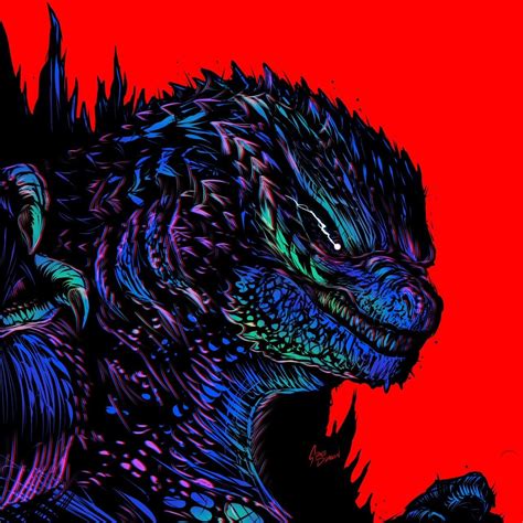 Space Dragon | Godzilla tattoo, Godzilla wallpaper, Godzilla