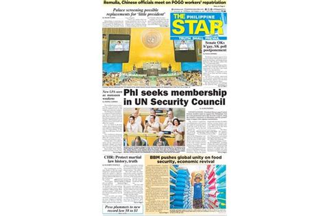 The STAR Cover (September 22, 2022) | Philstar.com