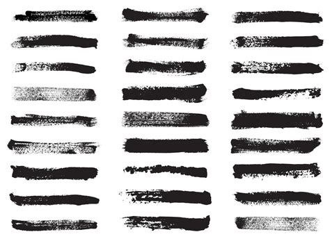 brush stroke grunge vector design illustration isolated on white ...