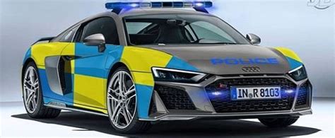 2019 Audi R8 Police Car Rendering Looks Legit - autoevolution