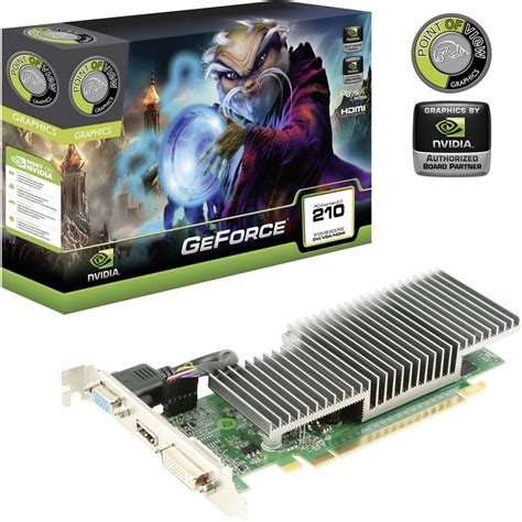 Graphics card Point of View NVIDIA® GeForce™ GT210 512 MB DDR3-RAM PCIe ...