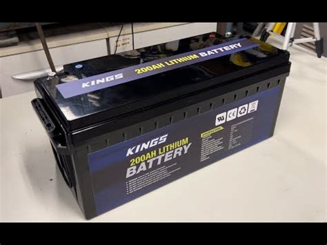 Kings 200ah lithium battery capacity and discharge - YouTube