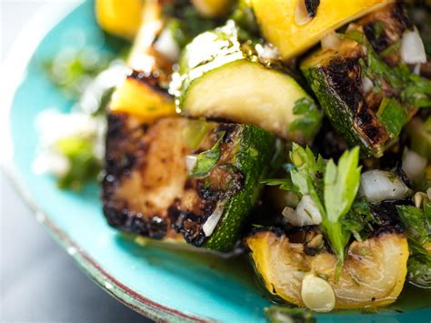 Grilled Summer Squash With Chimichurri | Singapore - Food, Health, Lifestyle