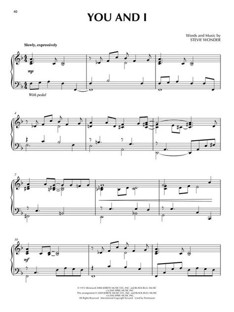 Stevie Wonder for Piano Solo » all-sheetmusic.com