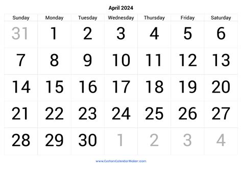 Large Printable April 2024 Calendar Google Maps - Mandi Rebekah