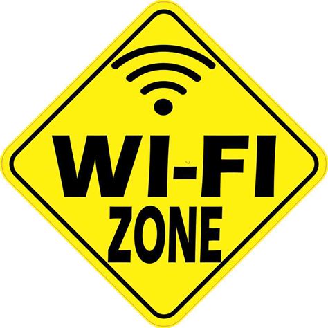 6in x 6in Wi-Fi Zone Sticker | StickerTalk®