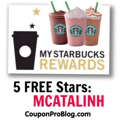 5 FREE Stars from Starbucks! | Starbucks rewards, Starbucks, Free