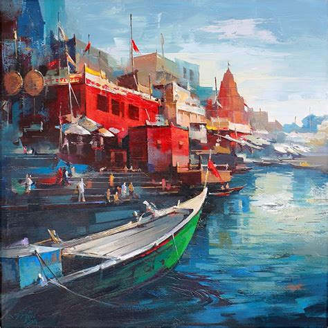 Varanasi 5 : Artdias Online Art Gallery : Buy Indian Art Online ...