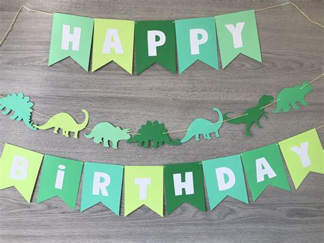 Dinosaur Birthday Banner, Dinosaur Birthday, Birthday Banner, Dinosaur party decor, Dinosaur ...