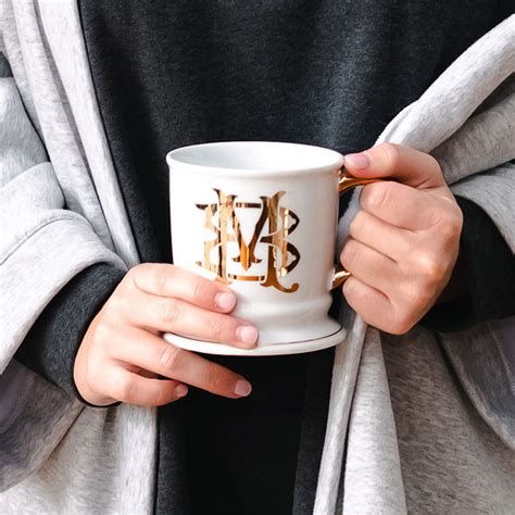 Monogrammed Coffee Mug — Personalized Coffee Mug