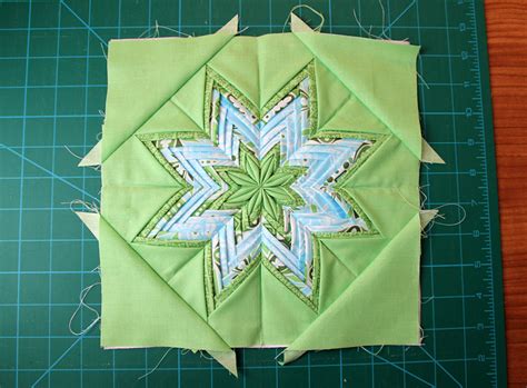 Folded Fabric Star Template And Instructions