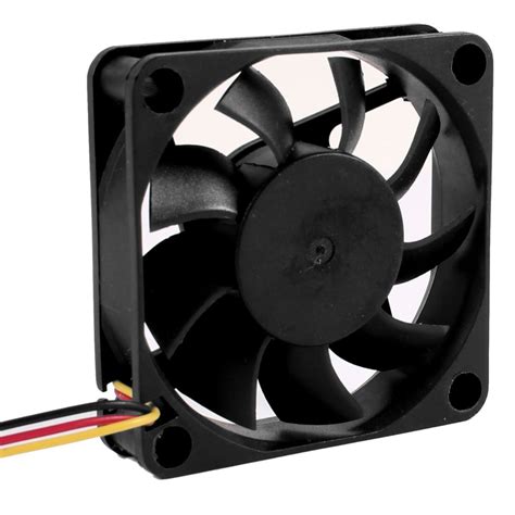 Hot Sale DC 12V 0.2A Black Plastic 3 Pin Connector PC Computer Case Cooling Fan 60x60mm-in Fans ...