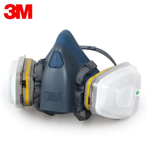 3M 7501+6057 Half face Respirator Mask Reusable Respirator Mask Against ...