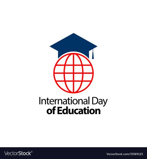 International day education celebration Royalty Free Vector