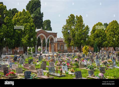 Venice, Cemetery Island San Michele Stock Photo - Alamy