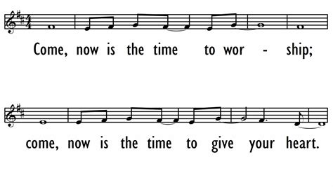 COME, NOW IS THE TIME TO WORSHIP - Lead Line | Digital Songs & Hymns