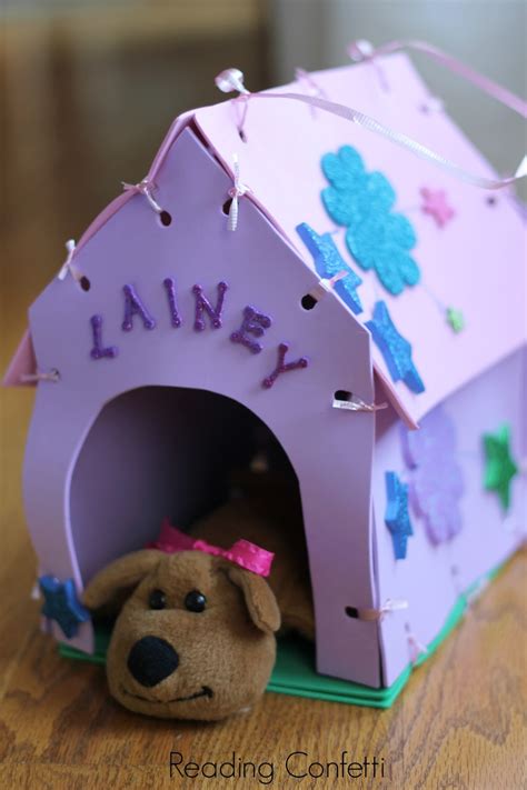 Make Your Own Stuffed Animal House and Carrier ~ Reading Confetti