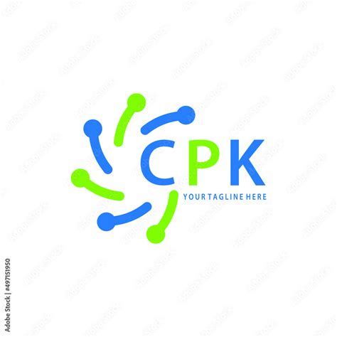 CPK logo design initial creative letter on white background. CPK vector ...