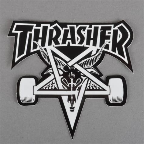 Thrasher Skategoat Skateboard Sticker - ACCESSORIES from Native Skate Store UK