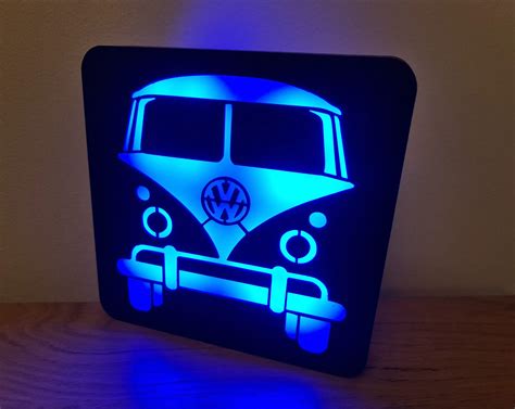 VW T2 Split Screen Campervan LED Lightbox Desk Wall Mounted | 3D models download | Creality Cloud