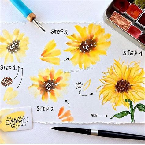 21+ Easy Step-by-Step Watercolor Tutorials - Beautiful Dawn Designs ...