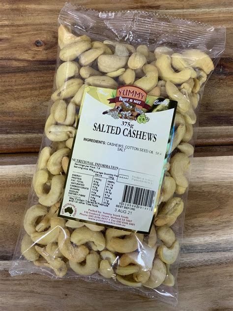 Yummy Snack Foods Salted Cashews 500g - Caruso's Fresh Foods