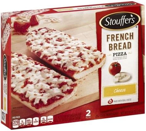 Stouffers French Bread, Cheese Pizza - 2 ea, Nutrition Information | Innit
