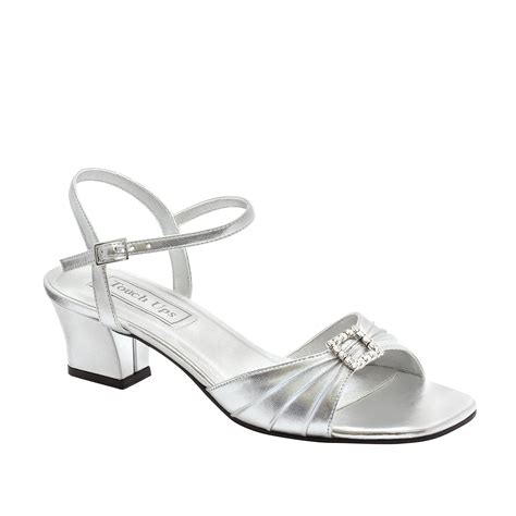 Touch Ups Women's Shala Silver Sandal - Wide Width Available