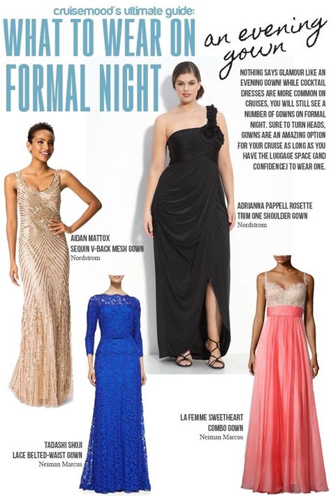 What to Wear on Formal Night: Recommendations for Cruise Formal Wear ...