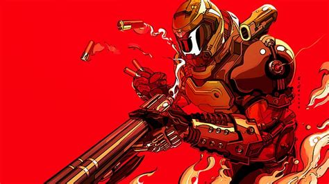 HD wallpaper: Doom slayer, DOOM Eternal, smoke, shotgun | Wallpaper Flare